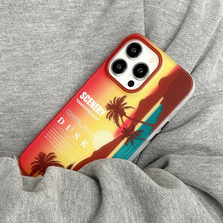 For iPhone 15 Pro Coconut Dual-side Laminating Laser Frosted Phone Case(Red) - HoMEdemic™ 