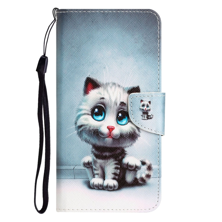For iPhone 15 Pro Colored Drawing Leather Phone Case(Blue Eyes) - HoMEdemic™ 