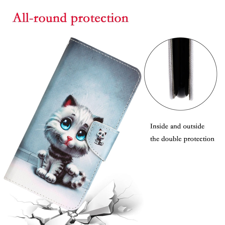 For iPhone 15 Pro Colored Drawing Leather Phone Case(Blue Eyes) - HoMEdemic™ 