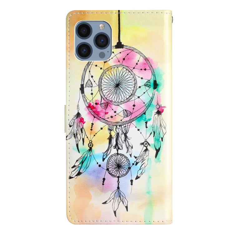 For iPhone 15 Pro Colored Drawing Leather Phone Case(Dream Catcher) - HoMEdemic™ 