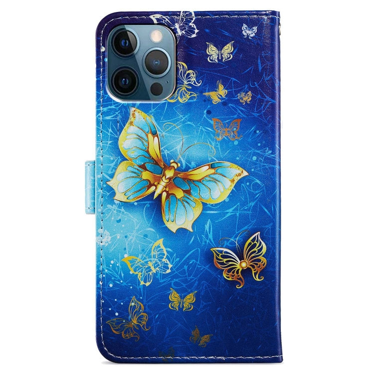 For iPhone 15 Pro Colored Drawing Leather Phone Case(Phnom Penh Butterfly) - HoMEdemic™ 