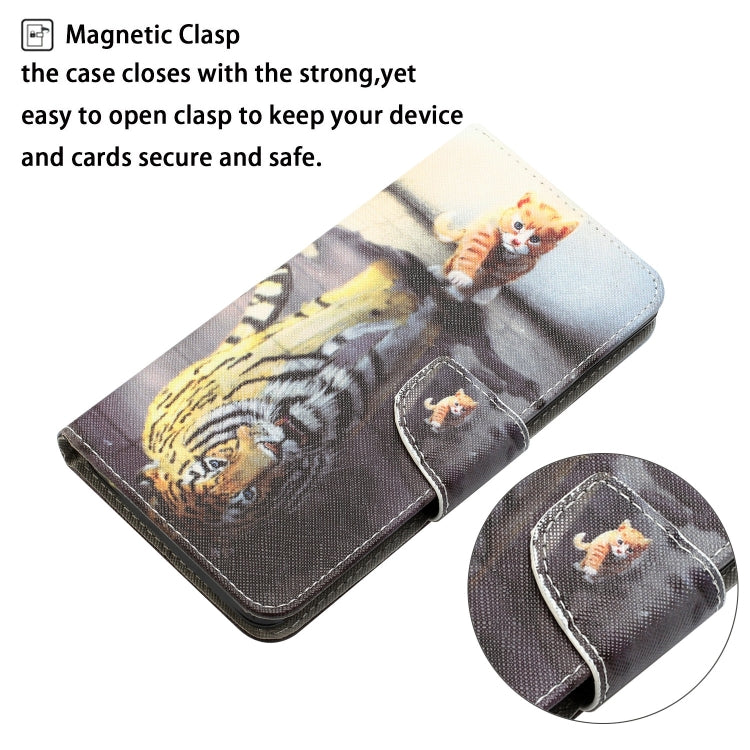 For iPhone 15 Pro Colored Drawing Leather Phone Case(Tiger) - HoMEdemic™ 