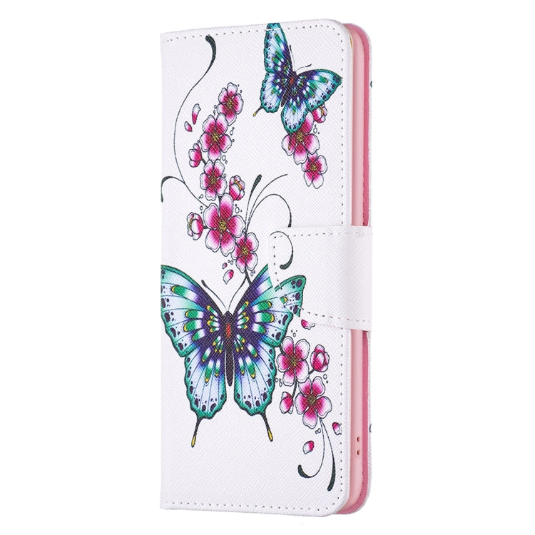 For iPhone 15 Pro Colored Drawing Pattern Flip Leather Phone Case(Flowers Butterfly) - HoMEdemic™ 