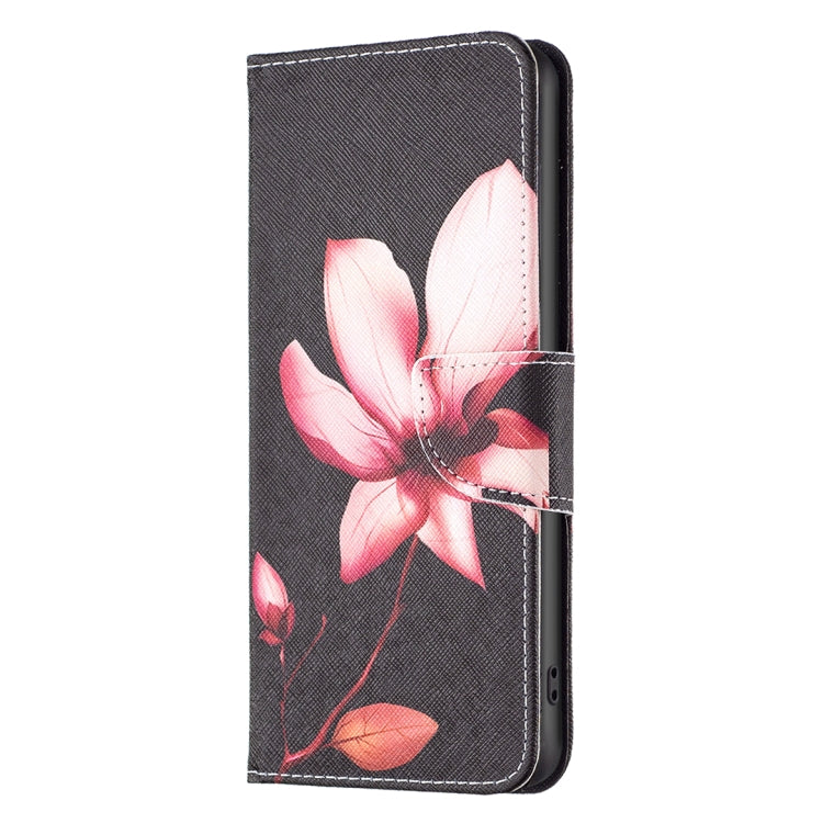 For iPhone 15 Pro Colored Drawing Pattern Flip Leather Phone Case(Lotus) - HoMEdemic™ 