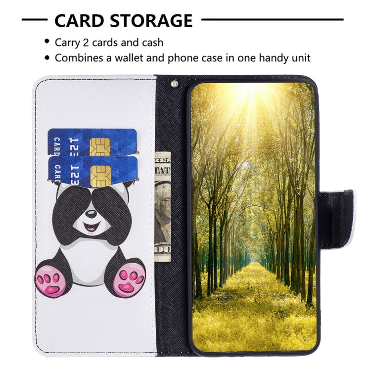 For iPhone 15 Pro Colored Drawing Pattern Flip Leather Phone Case(Panda) - HoMEdemic™ 