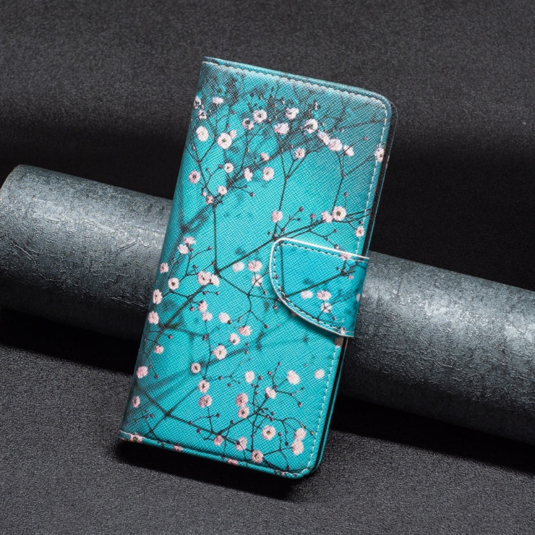 For iPhone 15 Pro Colored Drawing Pattern Leather Phone Case(Plum Blossom) - HoMEdemic™ 