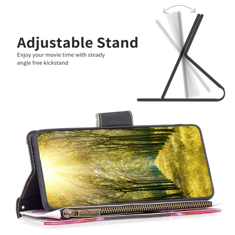 For iPhone 15 Pro Colored Drawing Pattern Zipper Phone Leather Case(Sun Flower) - HoMEdemic™ 