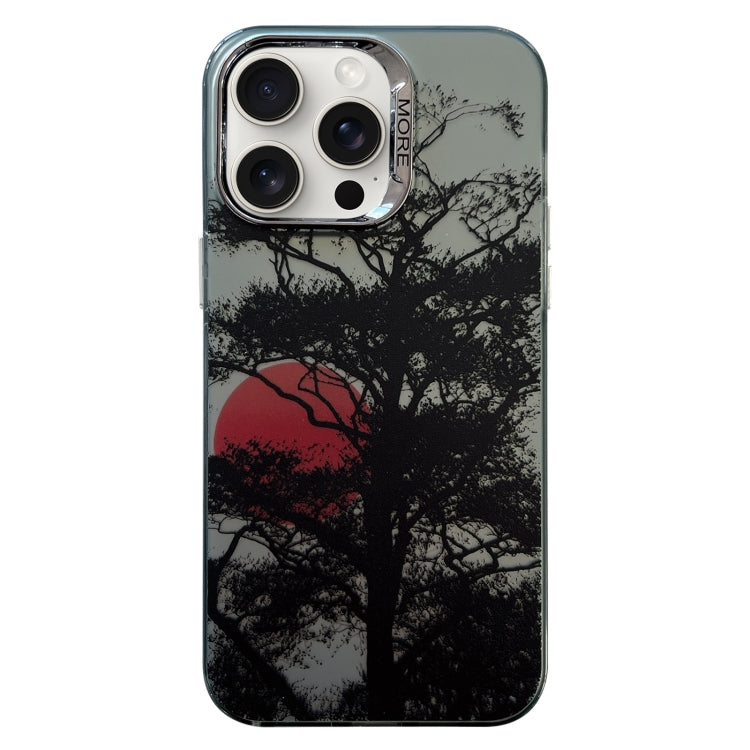 For iPhone 15 Pro Colored Silver Plating Sunset Phone Case(Left) - HoMEdemic™ 