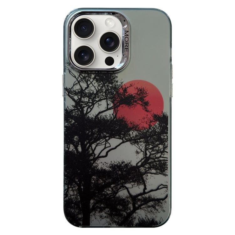 For iPhone 15 Pro Colored Silver Plating Sunset Phone Case(Right) - HoMEdemic™ 