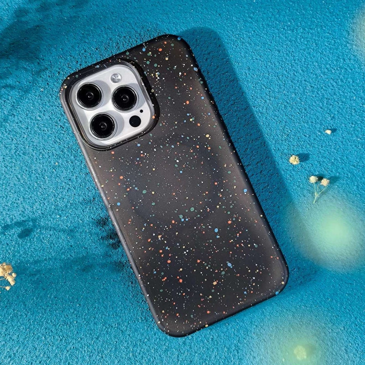 For iPhone 15 Pro Colorful Frosted Magsafe PC Hybrid TPU Phone Case(Black) - HoMEdemic™ 