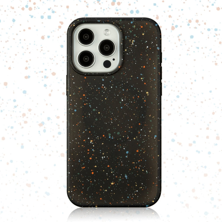 For iPhone 15 Pro Colorful Frosted Magsafe PC Hybrid TPU Phone Case(Black) - HoMEdemic™ 