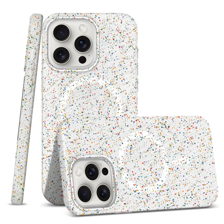 For iPhone 15 Pro Colorful Frosted Magsafe PC Hybrid TPU Phone Case(White) - HoMEdemic™ 