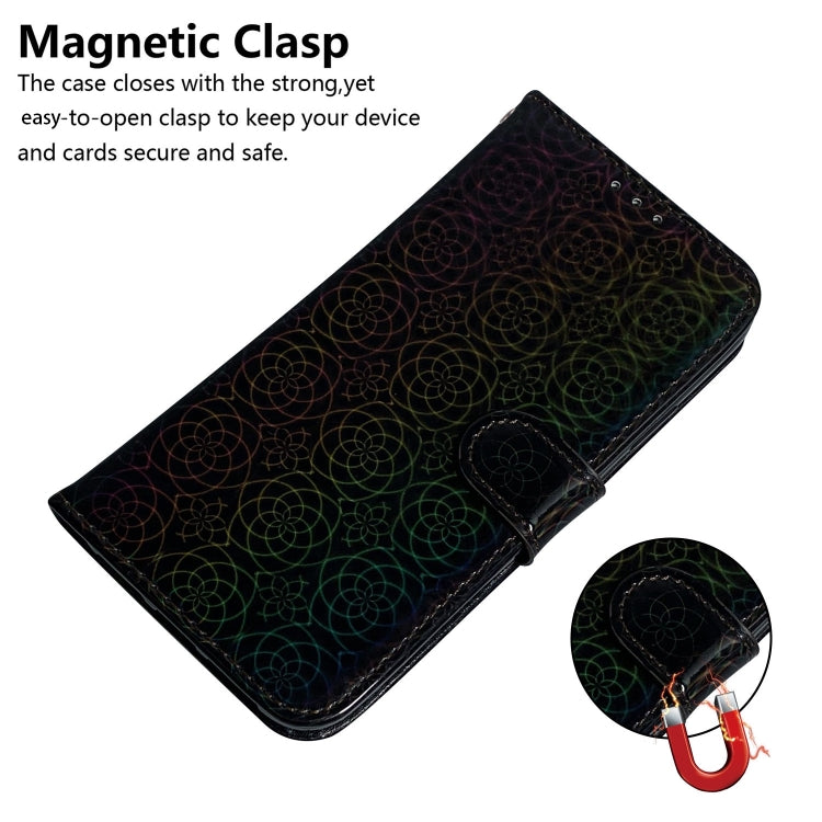 For iPhone 15 Pro Colorful Magnetic Buckle Leather Phone Case(Black) - HoMEdemic™ 