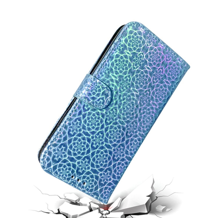 For iPhone 15 Pro Colorful Magnetic Buckle Leather Phone Case(Blue) - HoMEdemic™ 