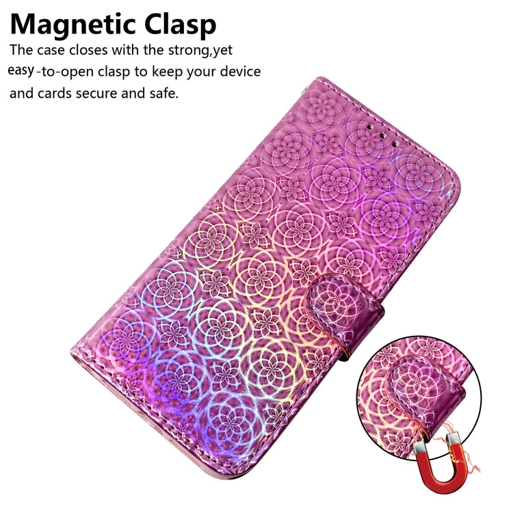 For iPhone 15 Pro Colorful Magnetic Buckle Leather Phone Case(Pink) - HoMEdemic™ 