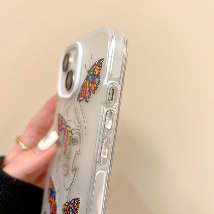 For iPhone 15 Pro Colorful Painting TPU + PC Phone Case(Butterflies) - HoMEdemic™ 