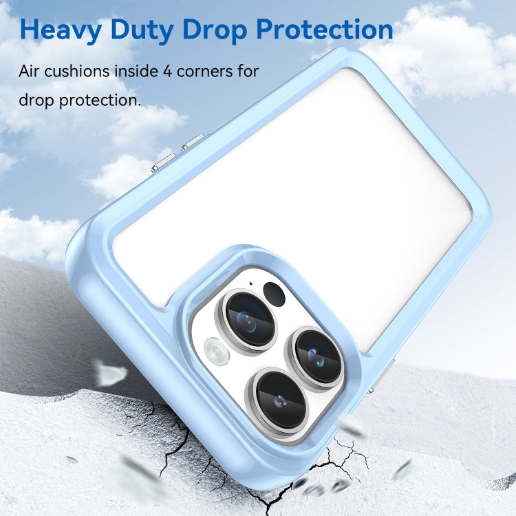 For iPhone 15 Pro Colorful Series Acrylic + TPU Phone Case(Blue) - HoMEdemic™ 