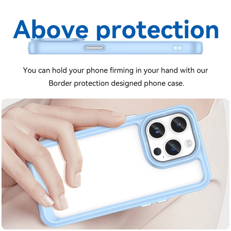 For iPhone 15 Pro Colorful Series Acrylic + TPU Phone Case(Blue) - HoMEdemic™ 