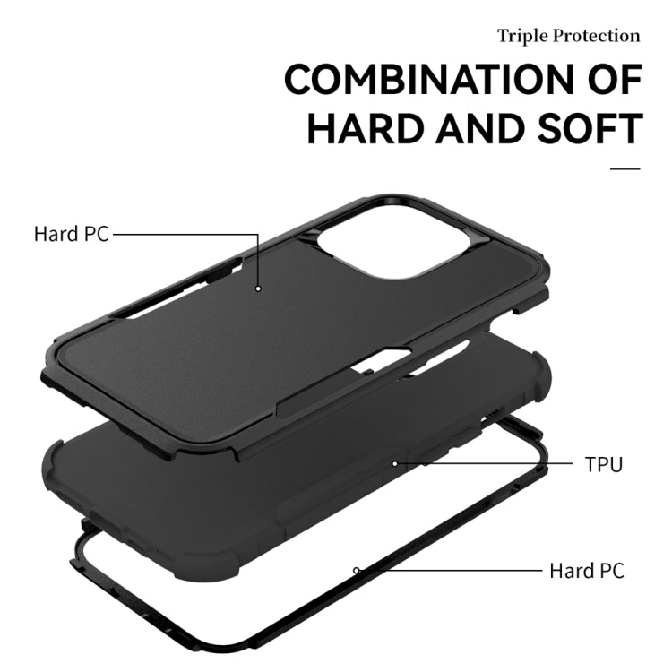 For iPhone 15 Pro Commuter Shockproof TPU + PC Phone Case(Black) - HoMEdemic™ 
