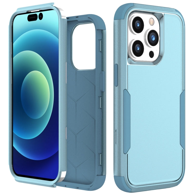 For iPhone 15 Pro Commuter Shockproof TPU + PC Phone Case(Grey Green) - HoMEdemic™ 