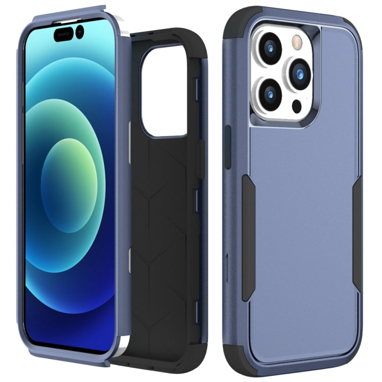 For iPhone 15 Pro Commuter Shockproof TPU + PC Phone Case(Royal Blue+Black) - HoMEdemic™ 