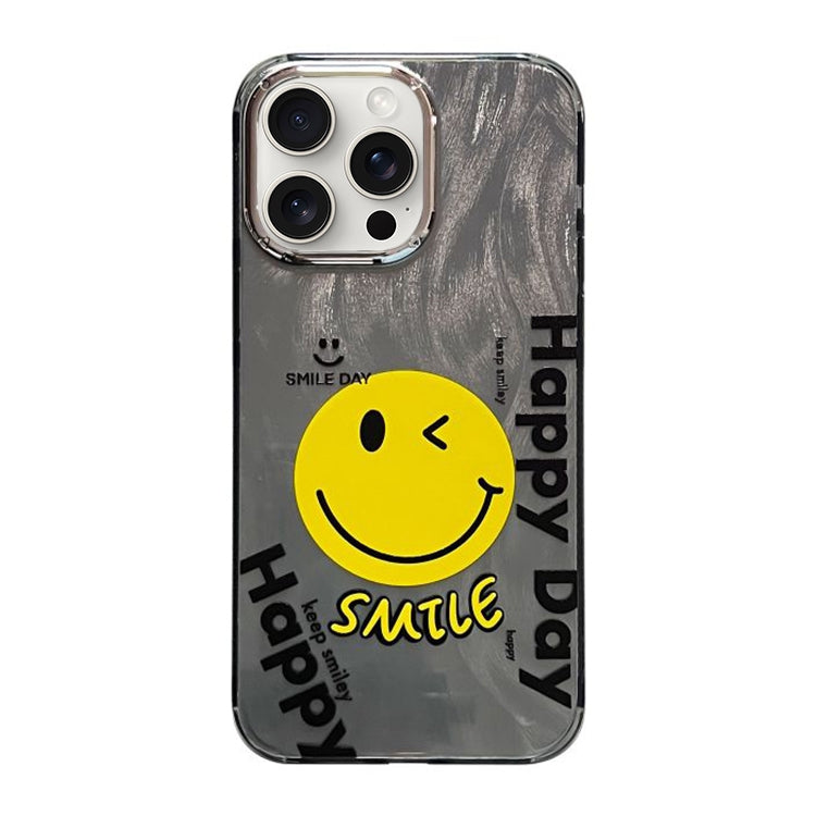 For iPhone 15 Pro Cooling Flash Feather TPU + PC Phone Case(Big Smile) - HoMEdemic™ 