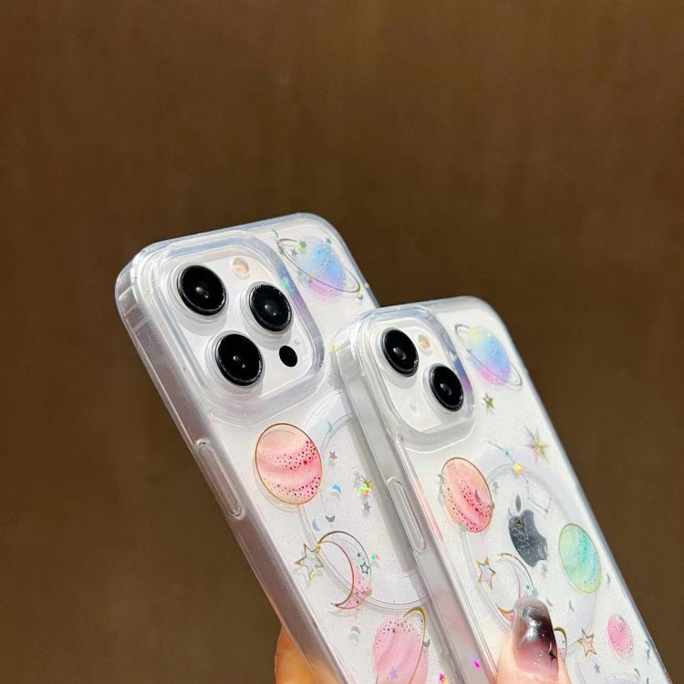 For iPhone 15 Pro Cosmic Star MagSafe TPU Phone Case(Transparent) - HoMEdemic™ 