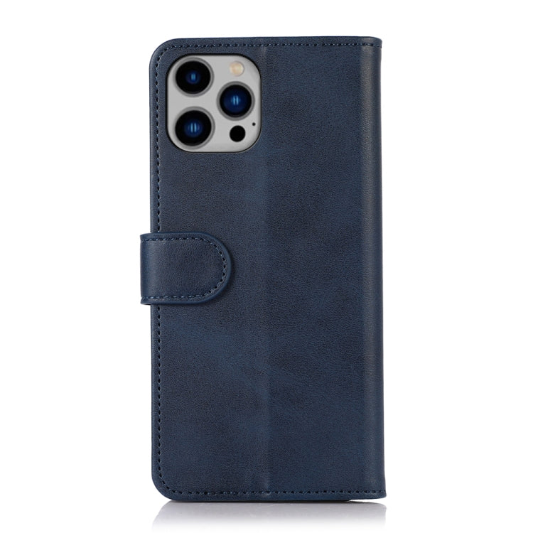 For iPhone 15 Pro Cow Texture Leather Phone Case(Blue) - HoMEdemic™ 