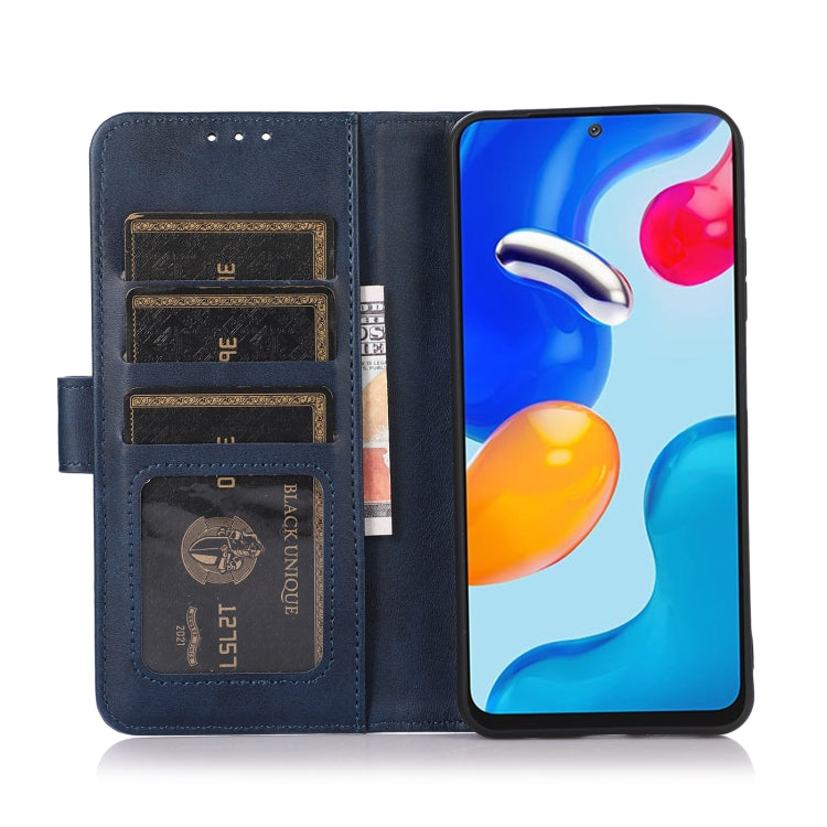 For iPhone 15 Pro Cow Texture Leather Phone Case(Blue) - HoMEdemic™ 