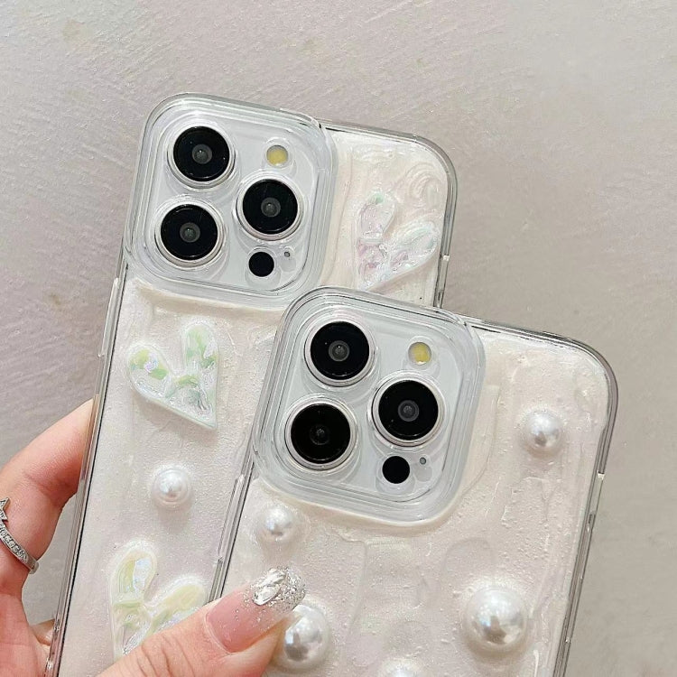 For iPhone 15 Pro Cream Gum Decoden TPU Phone Case(Pearl) - HoMEdemic™ 