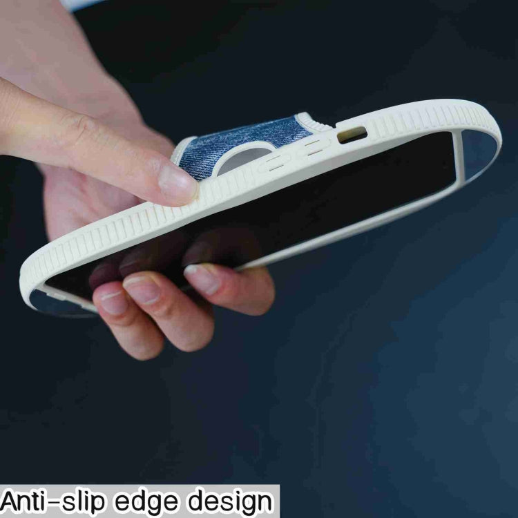 For iPhone 15 Pro Creative Denim Slipper Design TPU Phone Case(Black) - HoMEdemic™ 