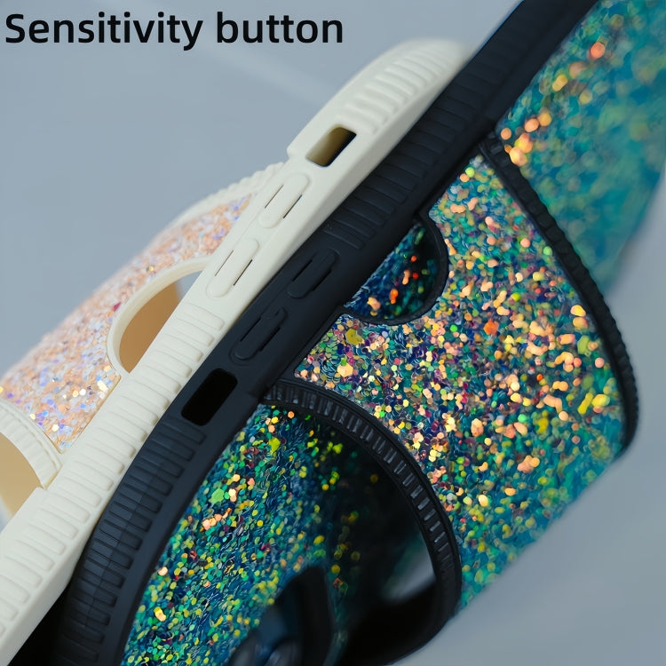 For iPhone 15 Pro Creative Glitter Slipper Design TPU Shockproof Phone Case(white) - HoMEdemic™ 