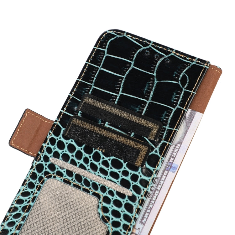 For iPhone 15 Pro Crocodile Top Layer Cowhide Leather Phone Case(Green) - HoMEdemic™ 