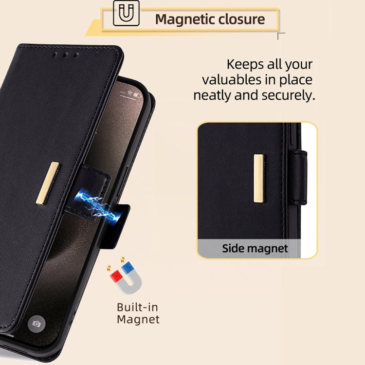 For iPhone 15 Pro Crossbody Chain Leather Phone Case(Black) - HoMEdemic™ 