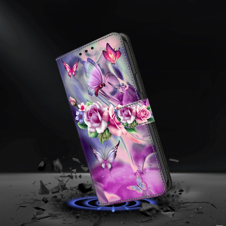 For iPhone 15 Pro Crystal 3D Shockproof Protective Leather Phone Case(Butterfly) - HoMEdemic™ 