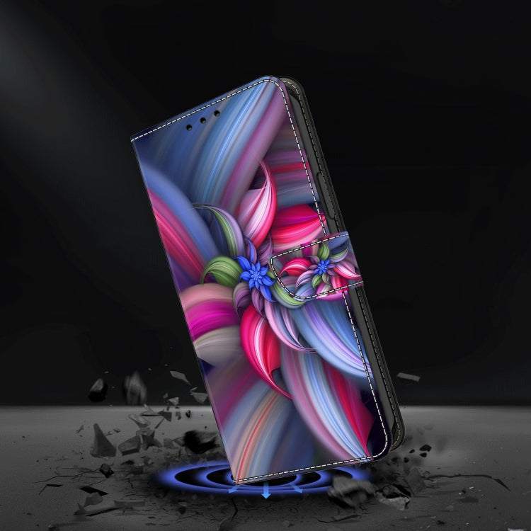 For iPhone 15 Pro Crystal 3D Shockproof Protective Leather Phone Case(Colorful Flower) - HoMEdemic™ 