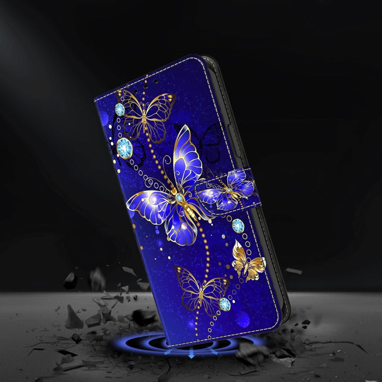For iPhone 15 Pro Crystal 3D Shockproof Protective Leather Phone Case(Diamond Butterfly) - HoMEdemic™ 