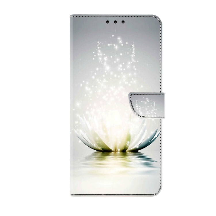 For iPhone 15 Pro Crystal 3D Shockproof Protective Leather Phone Case(Light Lotus) - HoMEdemic™ 
