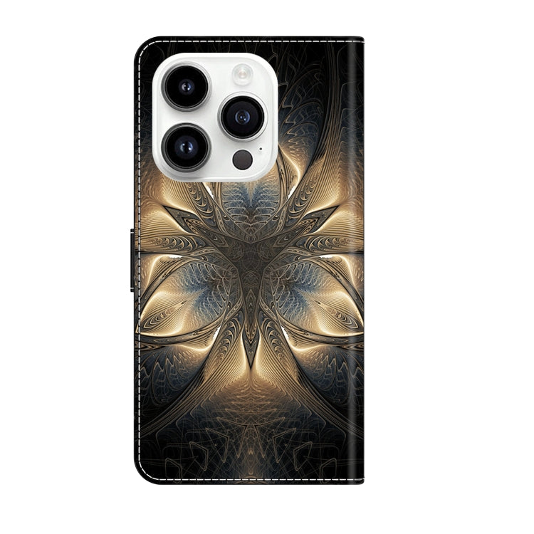 For iPhone 15 Pro Crystal 3D Shockproof Protective Leather Phone Case(Luminous Building) - HoMEdemic™ 