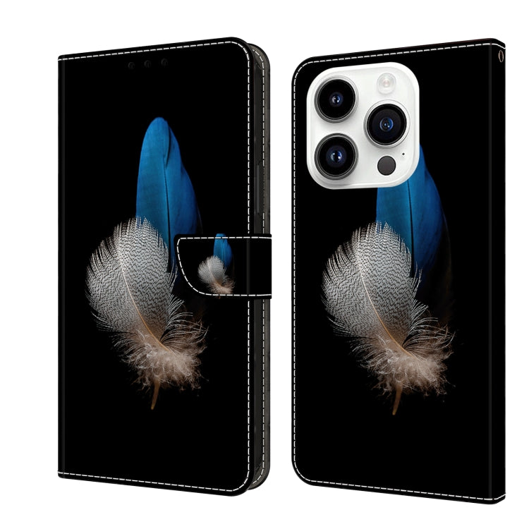 For iPhone 15 Pro Crystal 3D Shockproof Protective Leather Phone Case(Two Branches) - HoMEdemic™ 