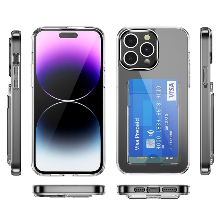 For iPhone 15 Pro Crystal Clear Wallet Air Bag Phone Case(Transparent) - HoMEdemic™ 