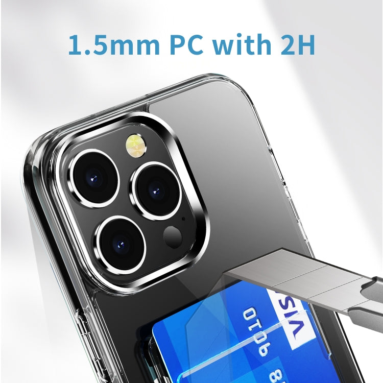 For iPhone 15 Pro Crystal Clear Wallet Air Bag Phone Case(Transparent) - HoMEdemic™ 