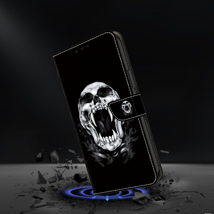 For iPhone 15 Pro Crystal Painted Leather Phone case(Skull) - HoMEdemic™ 