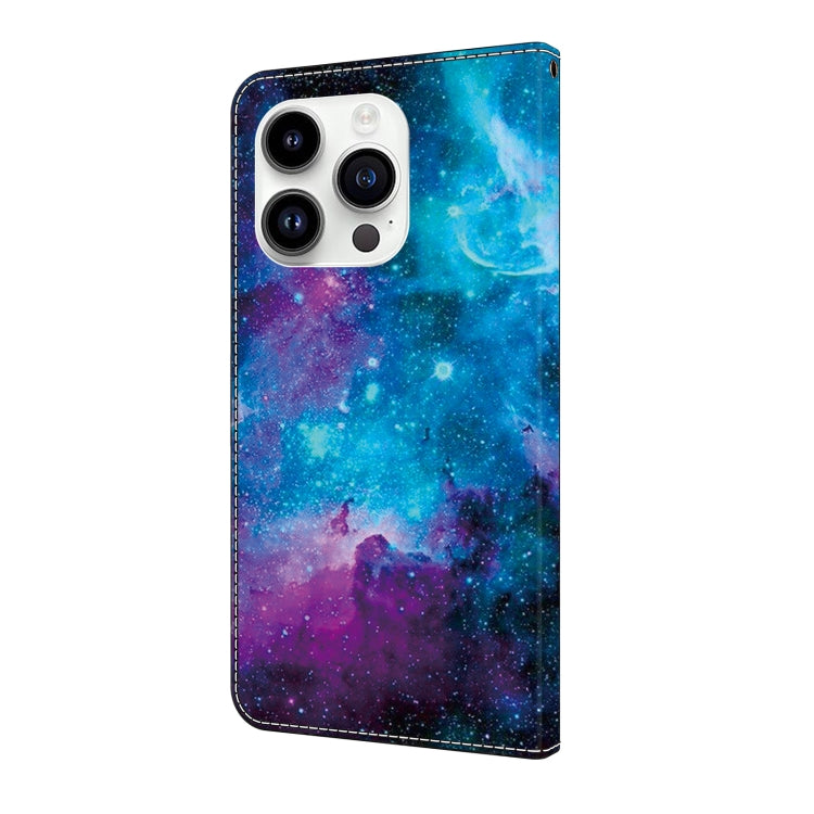 For iPhone 15 Pro Crystal Painted Leather Phone case(Starry Sky) - HoMEdemic™ 