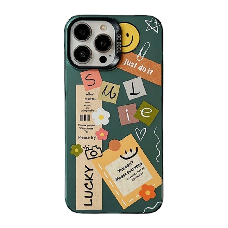 For iPhone 15 Pro Cute Animal Pattern Series PC + TPU Phone Case(Notes) - HoMEdemic™ 
