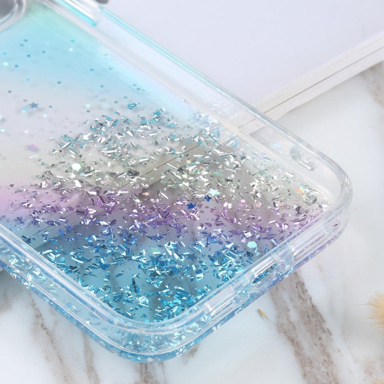 For iPhone 15 Pro DFANS DESIGN Golden Diamond TPU+PC Phone Case(Blue) - HoMEdemic™ 