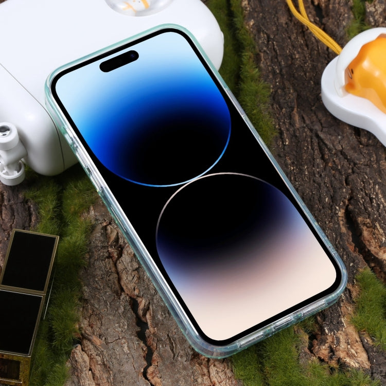 For iPhone 15 Pro DFANS DESIGN Snowflake Starlight Shining Phone Case(Green) - HoMEdemic™ 