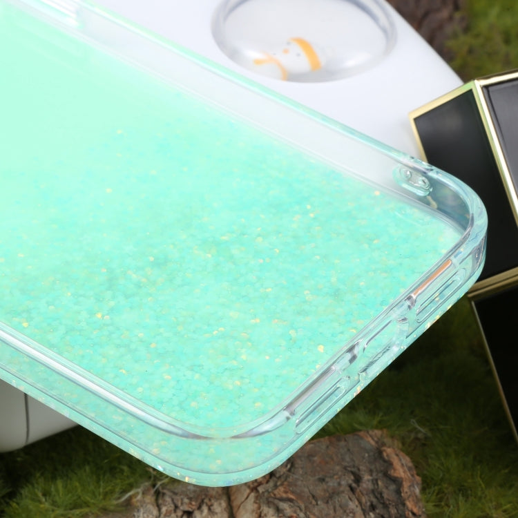 For iPhone 15 Pro DFANS DESIGN Snowflake Starlight Shining Phone Case(Green) - HoMEdemic™ 