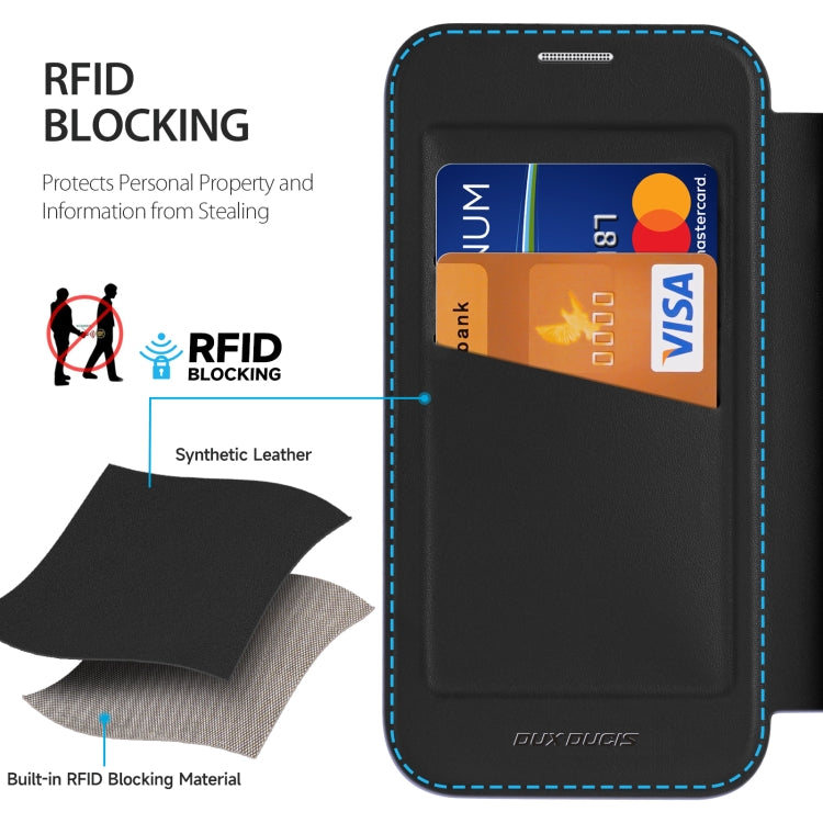 For iPhone 15 Pro DUX DUCIS Skin X Pro Series Magsafe PC + TPU Phone Leather Case(Black) - HoMEdemic™ 