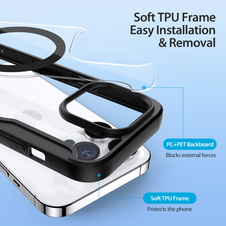 For iPhone 15 Pro DUX DUCIS Skin X Pro Series Magsafe PC + TPU Phone Leather Case(Black) - HoMEdemic™ 